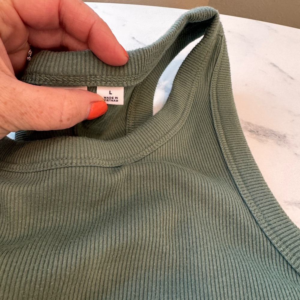 GAP linen/ tank top mixed fabric dress - Picture 5 of 5